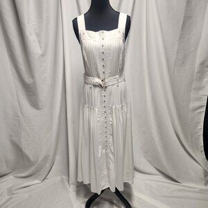 White House Black Market White Midi Dress – Size 2
